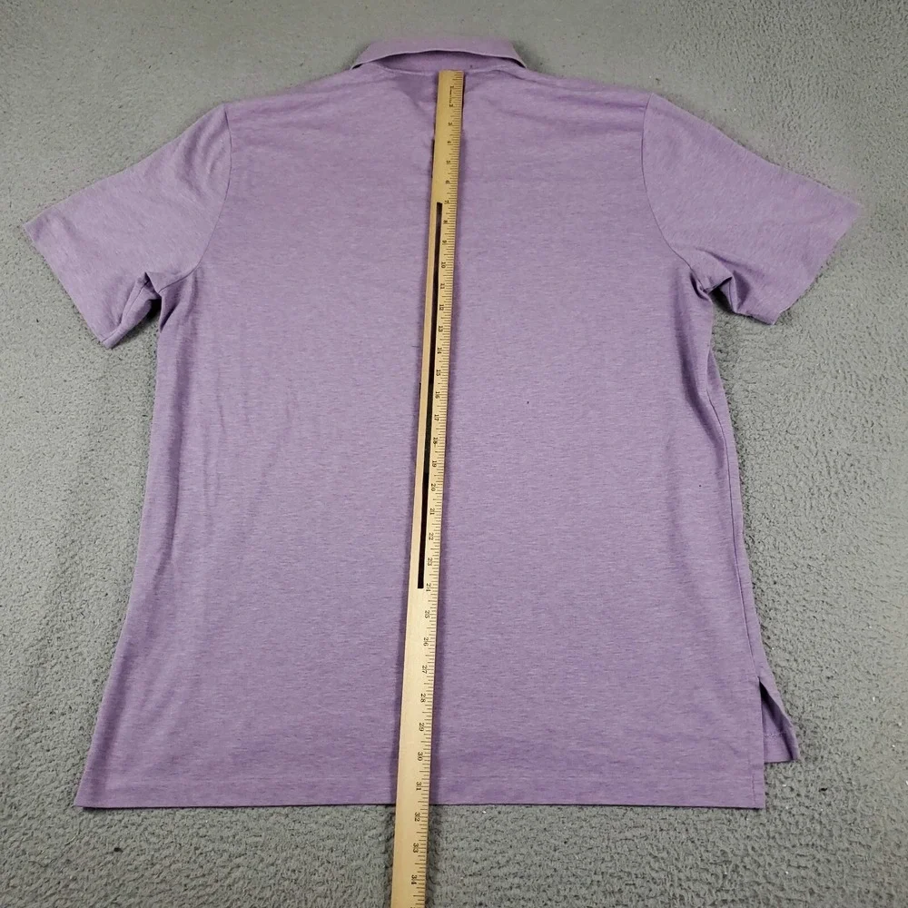 Ralph Lauren Polo Shirt Mens Size XL Purple Casual Short Sleeve *STAINED*